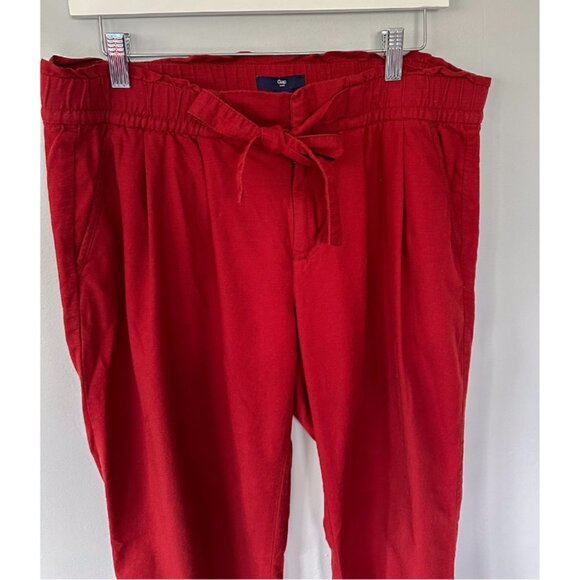 Gap Burnt Orange Paper Bag Pants - Picture 6 of 11
